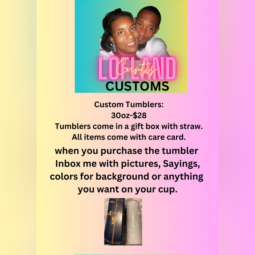 30oz custom tumbler